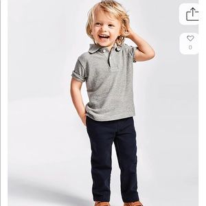 NWT Boys Size Lg 10/12 Children’s Place Uniform Polo in color SMOKE